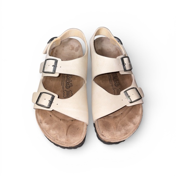 Birki’s Arizona Womens Beige Leather Buckle Adjustable Strap Sandals US 9 EU 40 - Picture 4 of 10